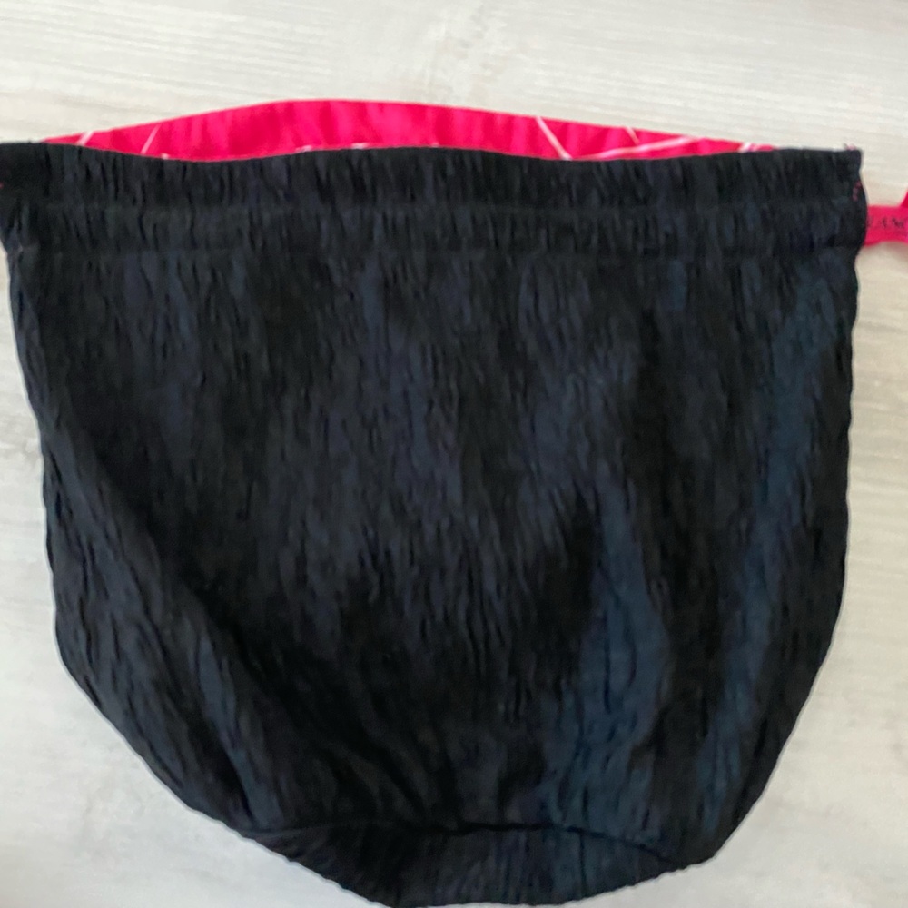 Lancome Black with Bright Pink Branded Ribbon Detail